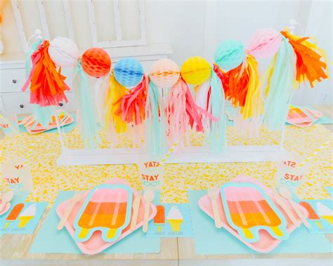 Popsicle Table Garland Etsy