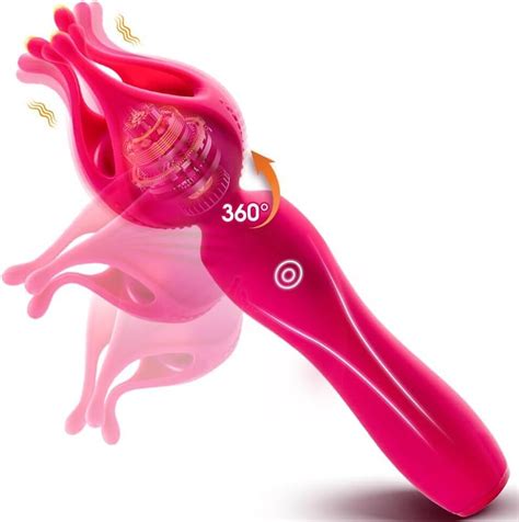 Multispeed G Spot Nipple Vibrator Tentacle Bendable Head Sex Toys For