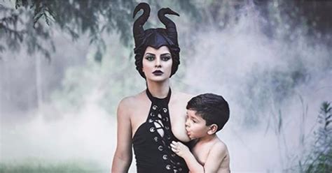 Mom Has Maleficent Themed Breastfeeding Photo Shoot Popsugar Moms