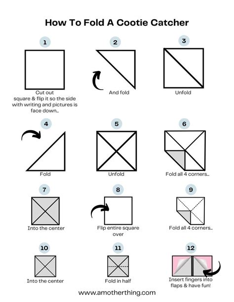 How To Make A Cootie Catcher Its A Mother Thing