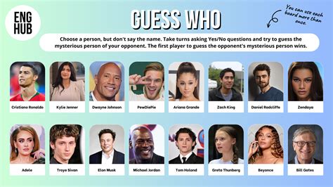 guess who celebrities edition