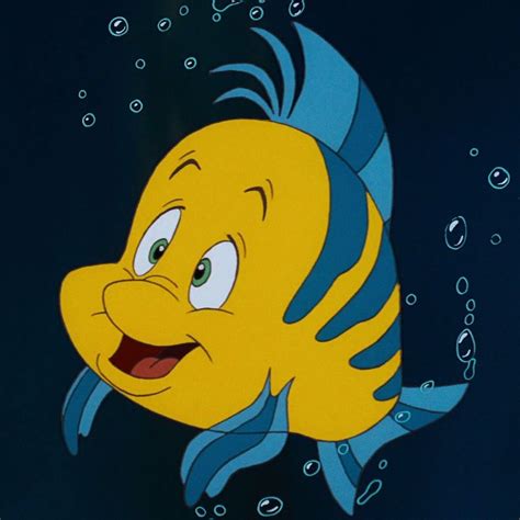 Flounder Is A Major Character In Disneys 1989 Animated Film The Little