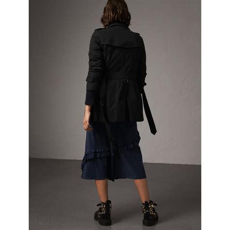 The Kensington Short Trench Coat In Black Women Burberry United