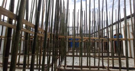 Masjid Al Istiqomah Pematang Pembuatan 1m2 Stegerperancah Dari Bambu