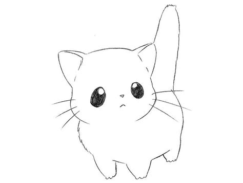 Anime Cat People Drawings How To Draw A Cute Anime Cat Step By Step
