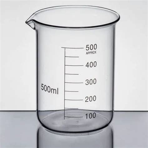 Glass Round Lab Beaker For Laboratory Capacity 500 Ml At Rs 75 Piece In Delhi