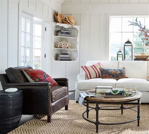Pottery barn is located in summit city of new jersey state. Tyler Leather Square Arm Armchair | Pottery Barn