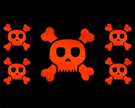 1920x1080px 1080p Free Download Orange Skulls Gizzzi Skulls