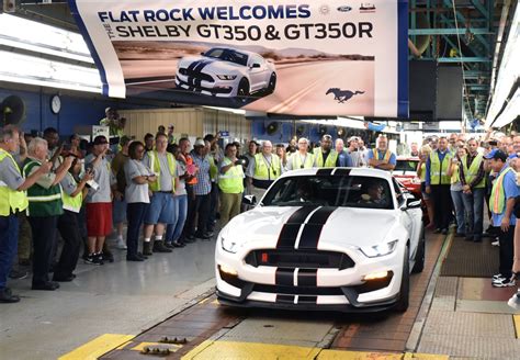 Production Begins On Shelby Gt350r Mustang Ford Hashtags A Press