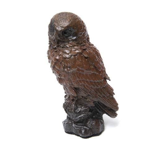 Bronze Little Owl Unique Bronzes Cotswold T Gallery