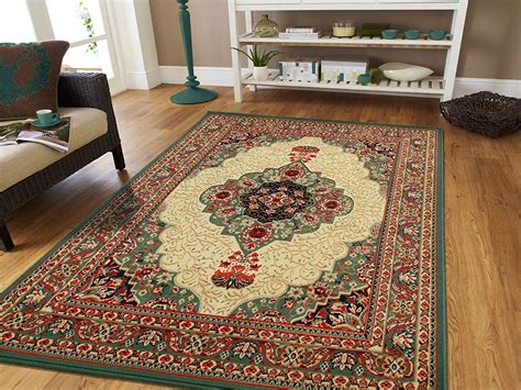 Green Traditional Area Rug 8x11 Persian Style Rug Dynamix ...