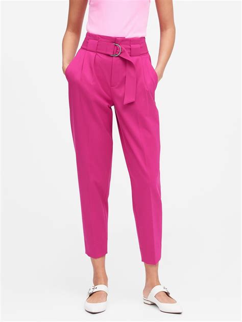 Banana Republic High Rise Tapered Cropped Pant Lyst
