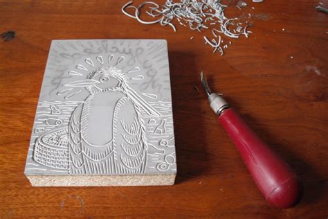 Transfering Image To Lino Block Linoleum Block Mark Making Teaching Art