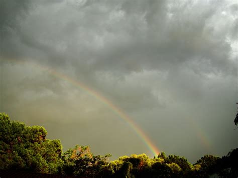 Asisbiz Textures Clouds Double Rainbow Sky Storms Weather Phenomena 02