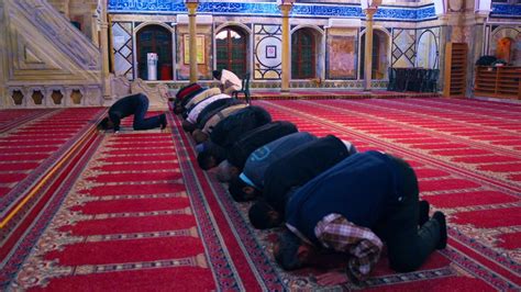 Royalty Free Stock Video Footage Of Muslim Men Praying At A Mosque