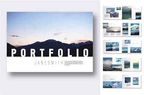 Contemporary Indesign Photography Portfolio Template Design Shack