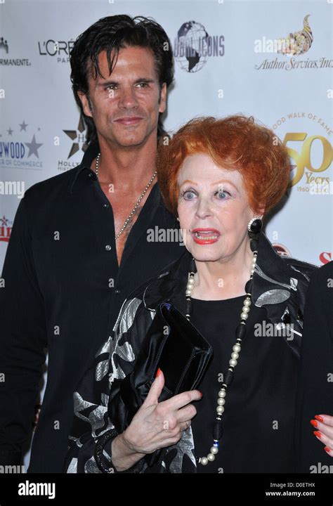lorenzo lamas and mother arlene dahl the 50th anniversary birthday bash for the hollywood walk