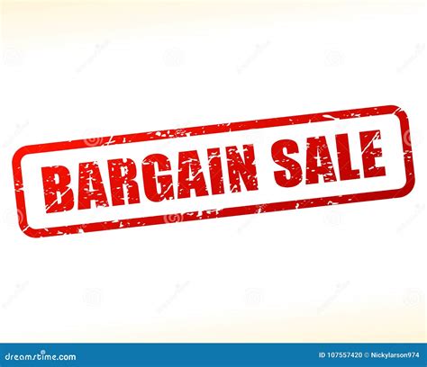 Bargain Sale Text Buffered Stock Vector Illustration Of Background