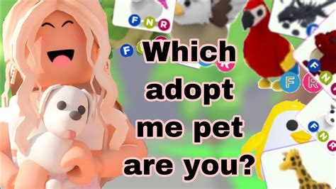 Remember when you are answering the questions, type in a lower case n or y. Which ADOPT ME PET best fits YOUR PERSONALITY?!? Quiz | Roblox 2020 - YouTube