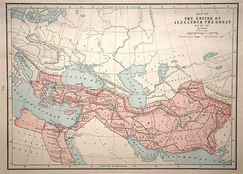 Filemap Of The Empire Of Alexander The Great 1893