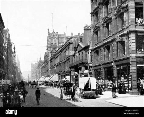 Buchanan Street Glasgow Early 1900s Stock Photo Alamy