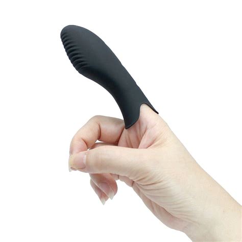 Black Silicone Finger Banger Massager Vibrator Vibe Stimulator Fingering Sex Toy Ebay