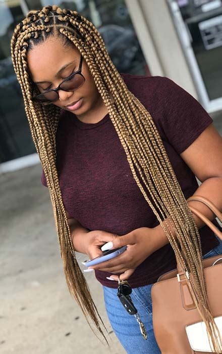 23 Best Long Box Braids Hairstyles And Ideas Page 2 Of 2 Stayglam