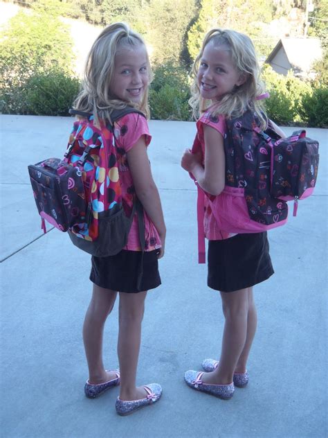 Twin Spiration Girls 1st Day Of 2nd Grade