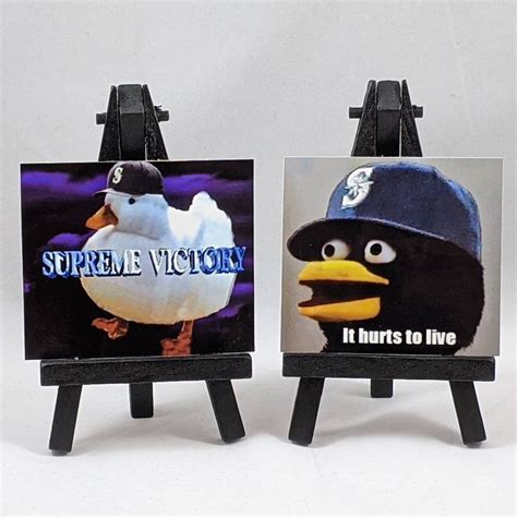 Seattle Mariners Meme Stickers Supreme Victory Duck It Etsy
