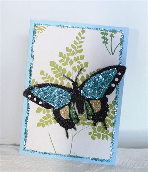 Jennys Crafty Creations Martha Stewart Glitter Card Class