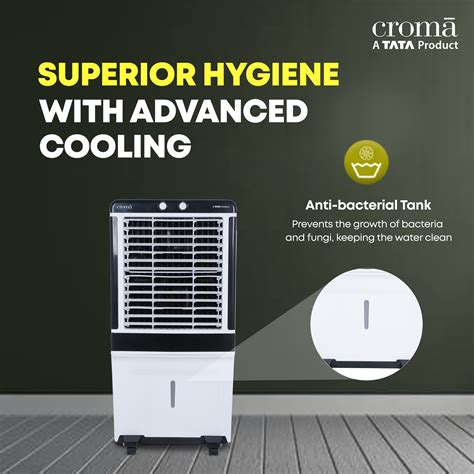 Buy Croma Az90 90 Litres Desert Air Cooler Anti Bacterial Honeycomb