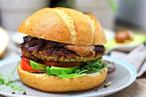 Veggie Burger With Cauliflower Contentedness Cooking