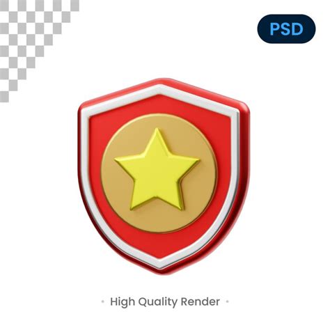 Premium Psd Badge 3d Render Illustration Premium Psd