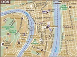 MAP OF LYON FRANCE - Recana Masana