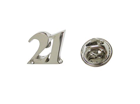 Silver Toned Age 21 Lapel Pin In 2021 Silver Tone Lapel Pins Silver