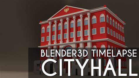 Blender Timelapse Modelling A Building Youtube