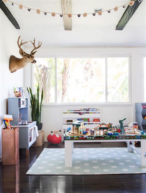A Sophisticated Playroom Get The Look Emily Henderson Modern Kids