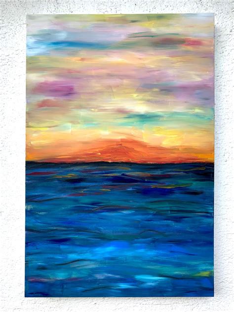 Katharina Husslein Sunset Vibes By Katharina Husslein Blue Colorful