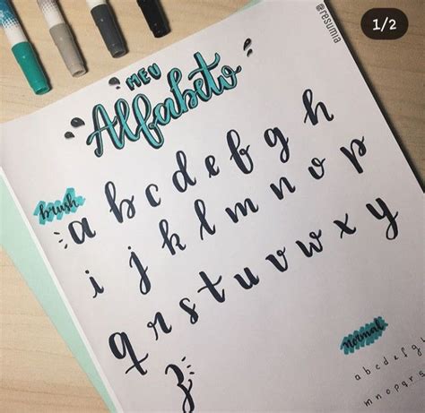 Pin By Ellen Menezes On Letra Elegante Bullet Journal Lettering Ideas