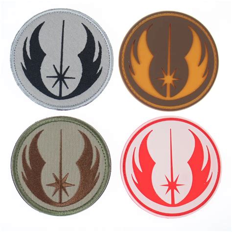 Military Patches 3d Star Wars Patch Jedi Embroidered And Pvc Rubber