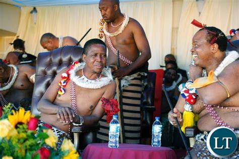 Zambia President Lungu At Swazilands Umhlanga Reed Dance In Pictures