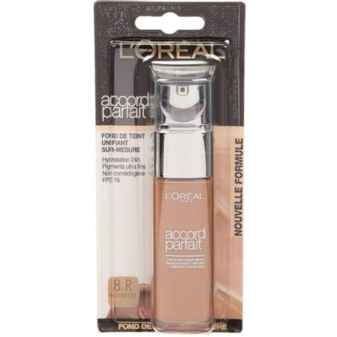 L OREAL PARIS Fond De Teint Accord Parfait Blanc 8R Noisette