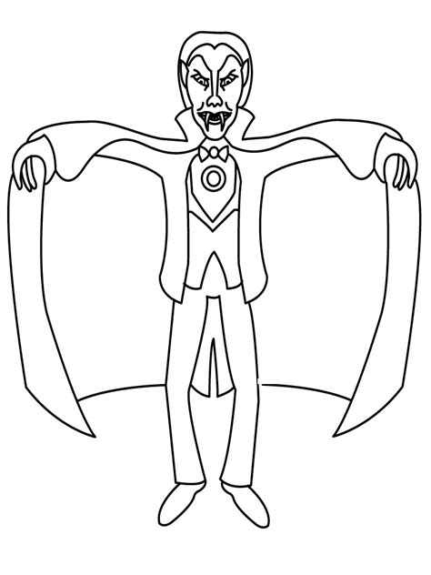 Halloween Vampire Coloring Pages Coloring Pages