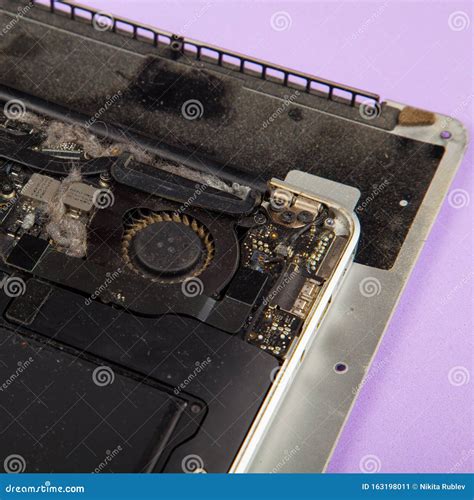 Laptop Disassembled Into Parts Stock Photo 17846802