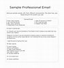 FREE 8+ Sample Professional Email Templates in PDF