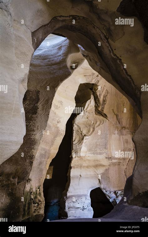 Bell Caves Israel Stock Photo Alamy