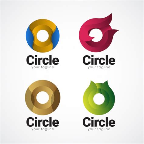 Premium Vector Circle Logo Gradient Template