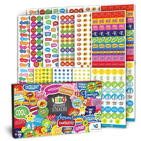 Buy Teacher Stickers 1380 Pcs Set Premium Quality Reward Stickers For