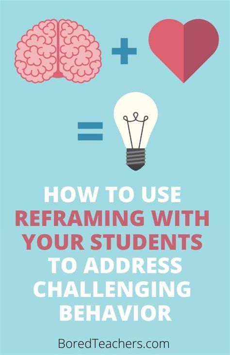 How To Use Reframing With Your Students To Address Challenging Behavior