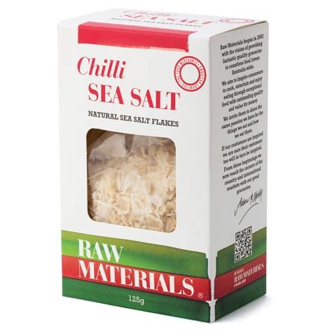 Raw Materials Chilli Natural Sea Salt Flakes 125g Peters Of Kensington